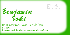 benjamin voki business card